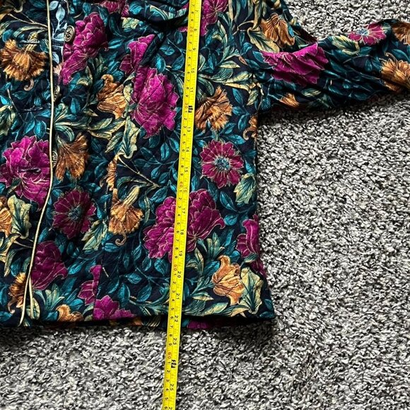 Vintage A.S. Elliot Cardigan Women 22W Floral Fairy Cottagecore Whimsical Jacket - Picture 8 of 8